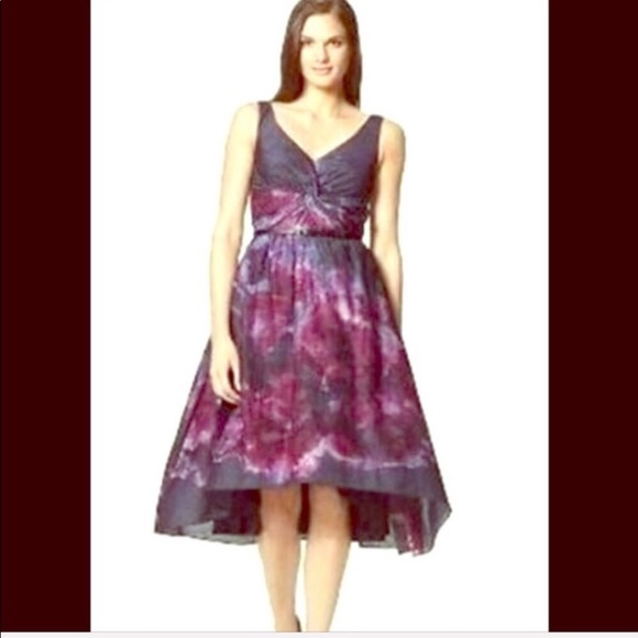 Lela Rose Neiman Marcus Floral Derby Dress 4 Pink - Picture 4 of 7